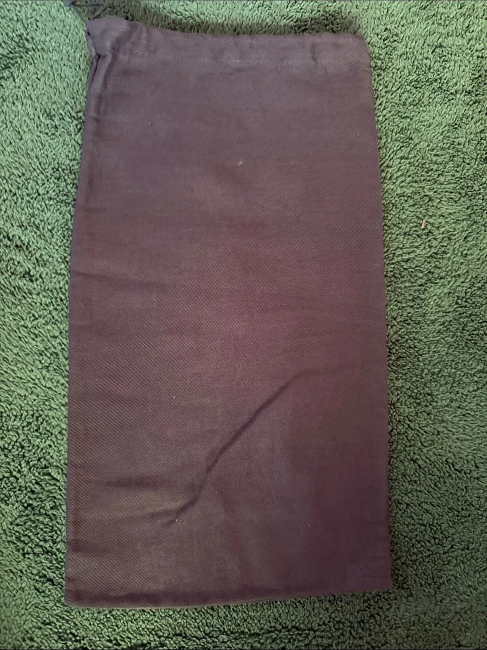 Ermenegildo Zegna Black Drawstring Dust Pouch with White Logo